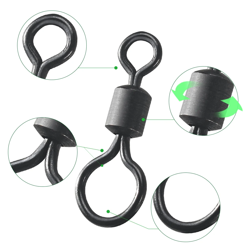 100pcs Carp Fishing Swivel Big - Fishing Equipment Stores recensione e prezzo